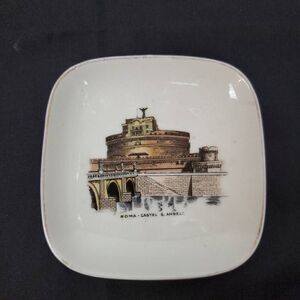 Verbano ROMA-CASTEL S. ANGELC, Collectable Plate, 3.5" Square Decorative Plate